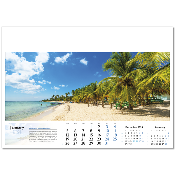 World in View Wall Calendar