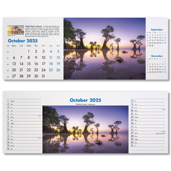 Blue Planet Desk Calendar